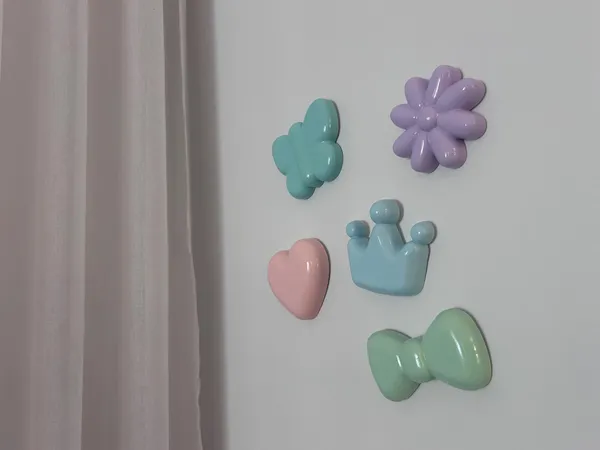 A shapes & wall decor piece, hand-finished by Hey Darcy